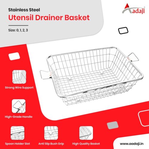 Aadaji Utensil Drainer Basket